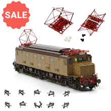 Load image into Gallery viewer, 【Bundle Offer】Aimx Models Locomotiva Elettrica FS E 428 001 prototipo Breda – 90°Anniversario E 428 – H0 1/87 AX2003 + R1000 Metal Hooks Set + R1100 Pantograph Set
