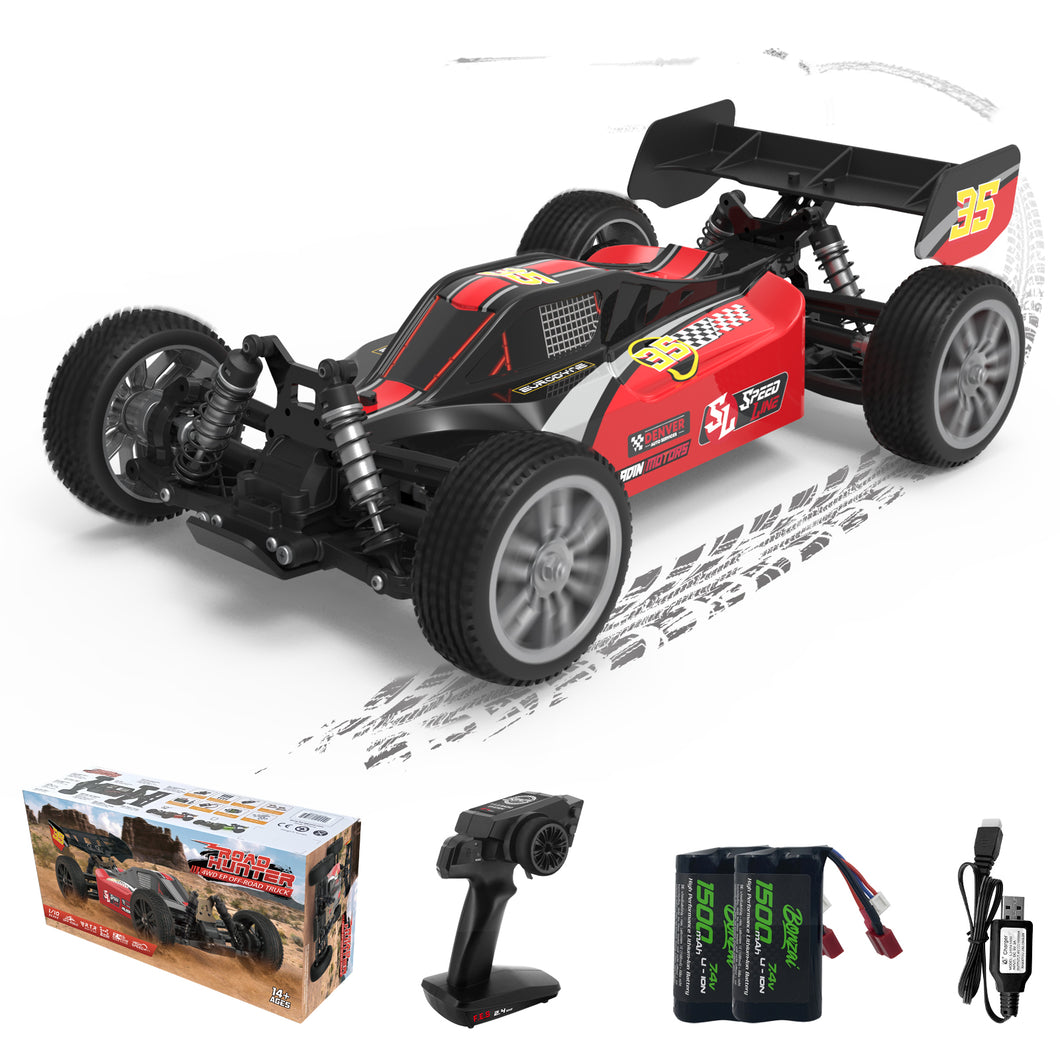 ZROAD 1/12 Hobby RC Buggy - 4WD, RTR, Off-Road Drift Car, Rapid Speed, Aluminum Alloy